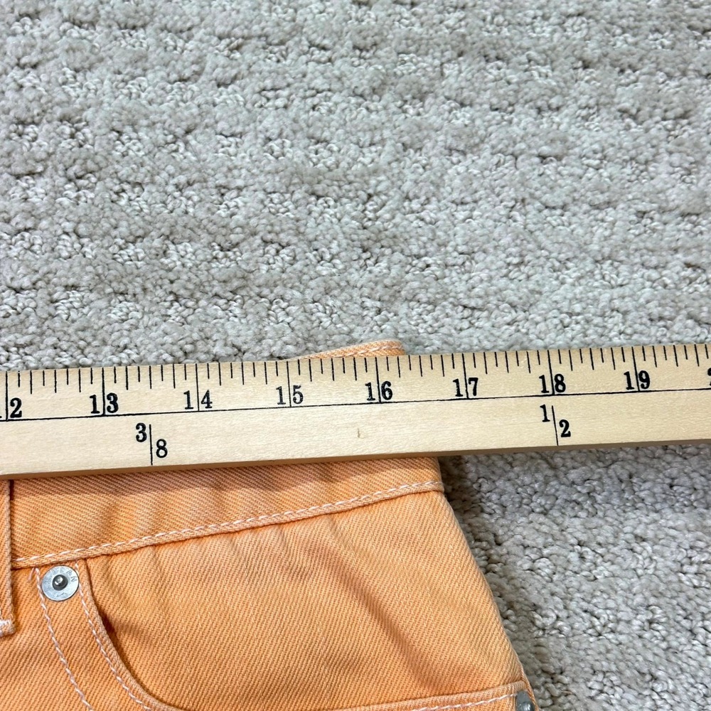 LL Bean Skirt Denim Mini Apricot Orange 5-Pocket Petite 12 Petite Gorpcore - Picture 5 of 6